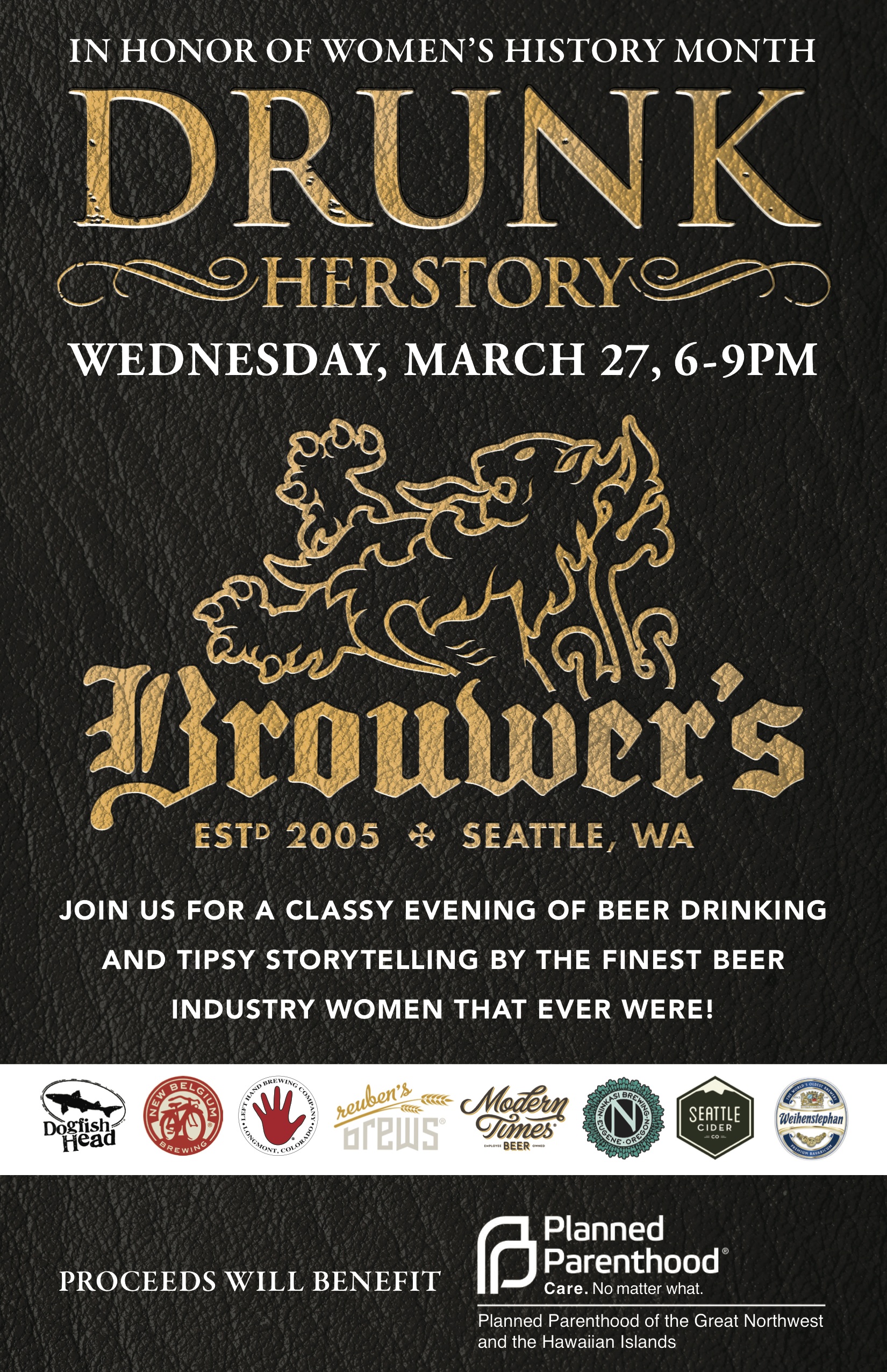 Wednesday, March 27th @  6pm Drunk Herstory 3